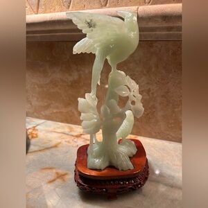 Antique, Hand Carved Birds Statuette circa 1940-1950s